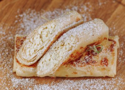 5 блинов с творогом и изюмом