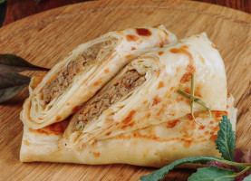 5 блинов с мясом и овощами