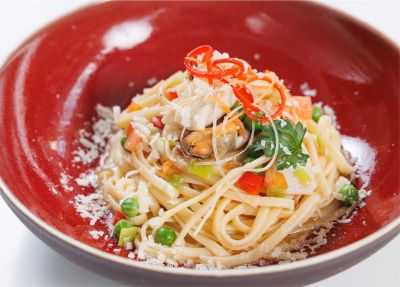 Лингвини с морепродуктами